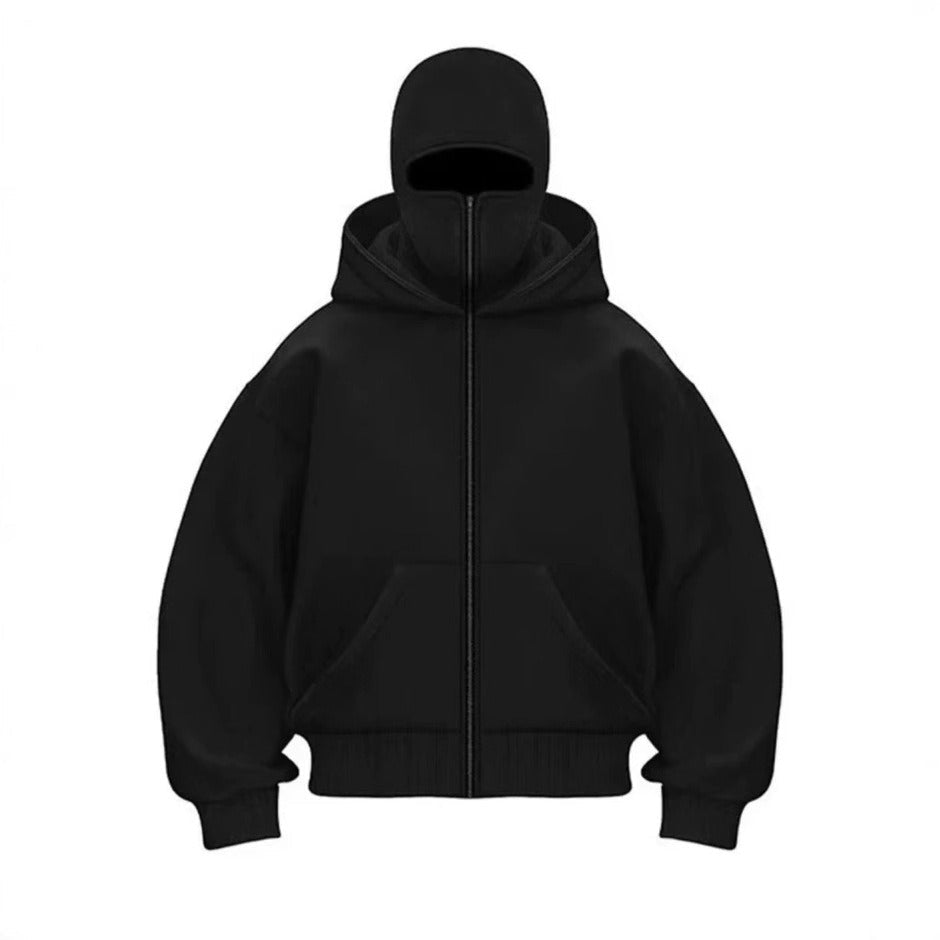 Men's Hooded Zip-Up Baseball Jacket